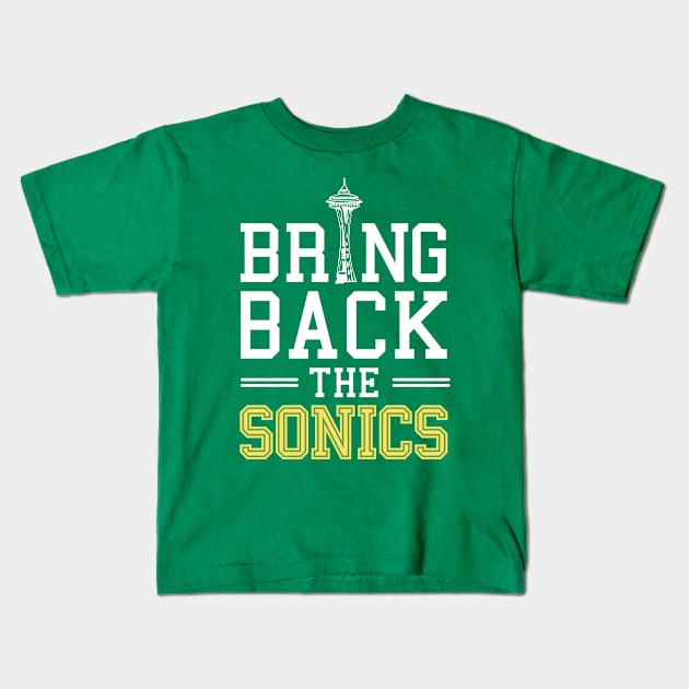 Bring Back The Sonics Kids T-Shirt by deadright